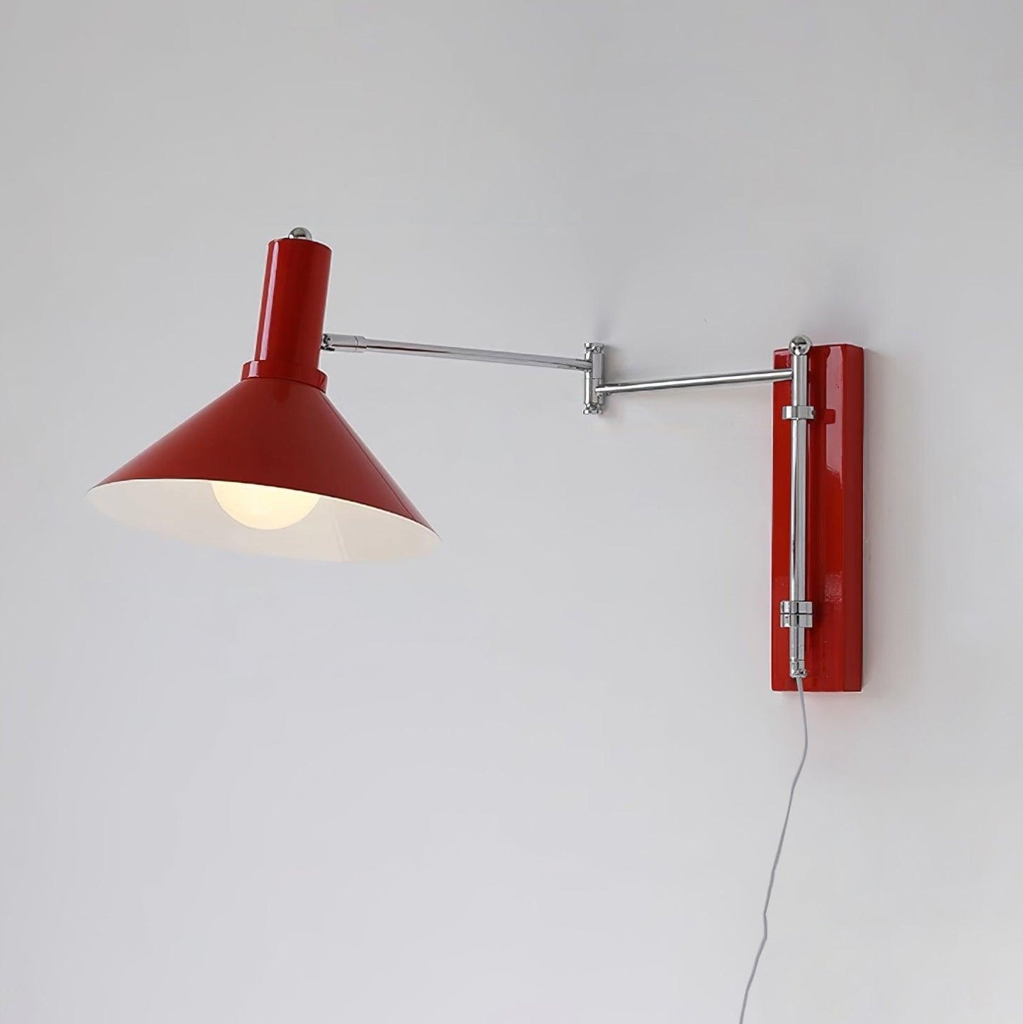 Azelio Plug-In Wall Lamp with Adjustable Arm | Modern Wall Sconce Lighting for Stylish Interiors