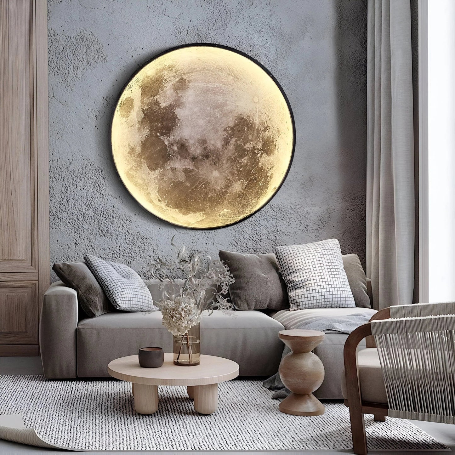 Eclipse Moon LED Wall Sconce Lighting - Soft Light Design for Bedrooms and Living Rooms
