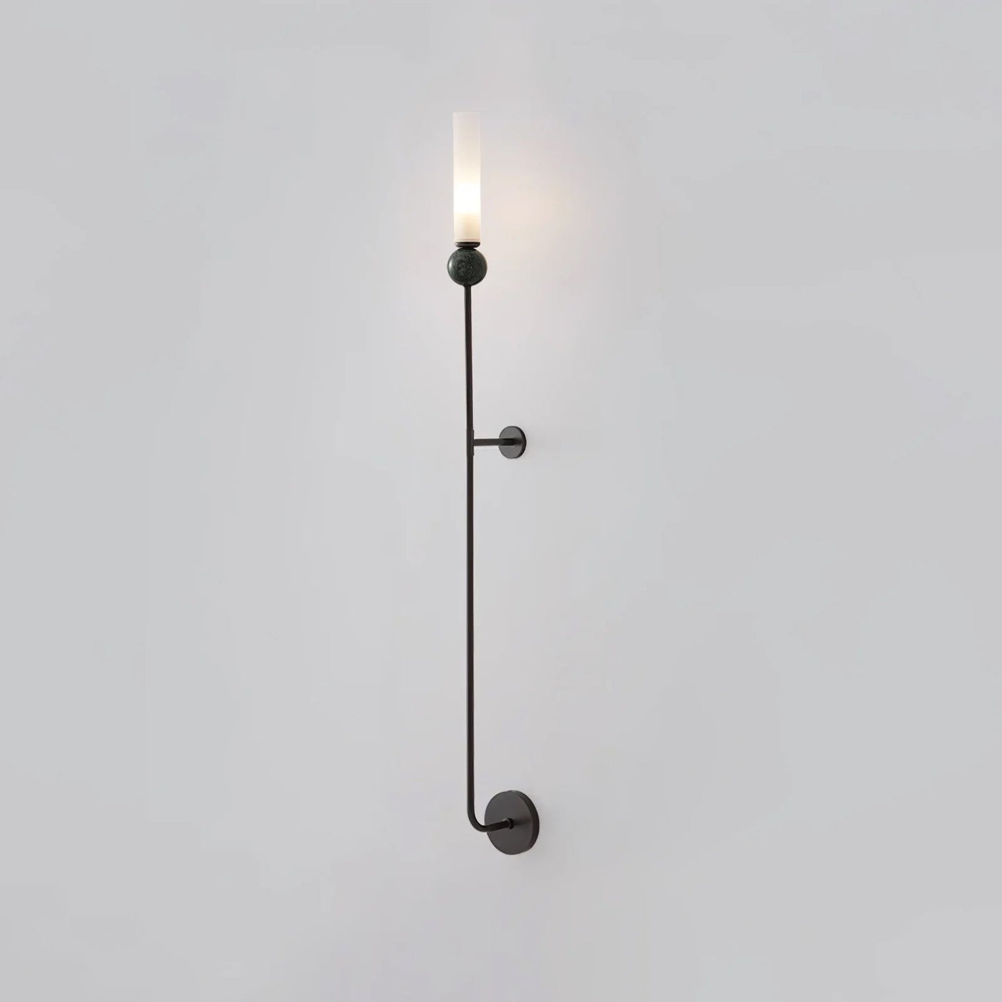 Elegant Wall Sconce Lighting with Marble Ball and Acrylic Shade - Modern Wall Lamp for Stylish Interiors