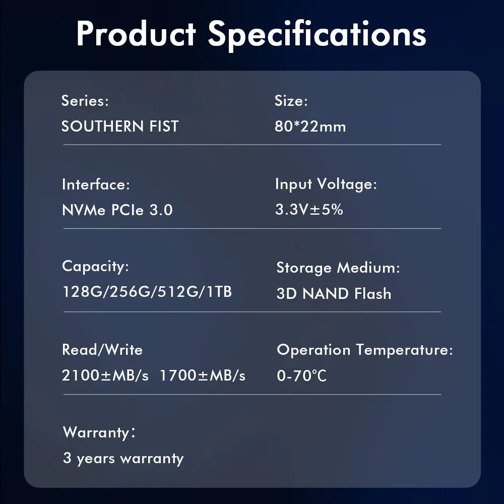 HUADISK SSD NVME M2 PCI Gen3 pevný disk 128 GB 256 GB 512 GB 1 TB interní pevný disk pro notebook a stolní počítač