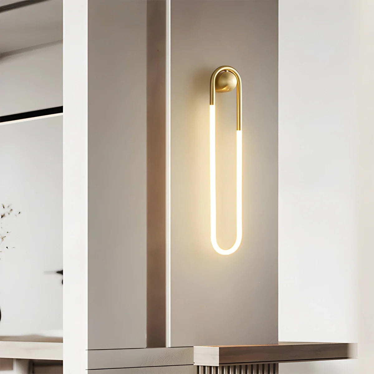 Livizon Modern Wall Sconce Lighting with Dimmable LED and Remote Control - Elegant Brass Design for Cozy Atmosphere