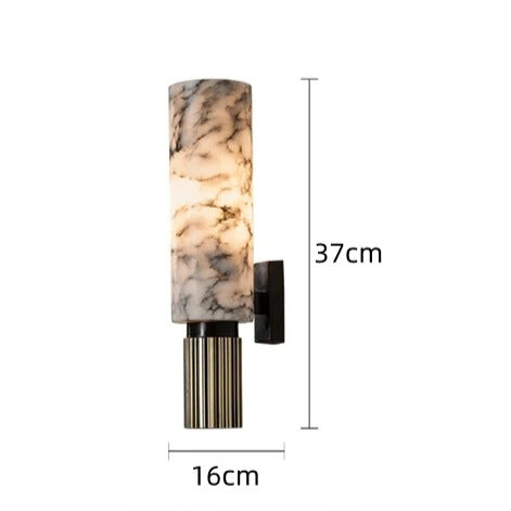 Luxurious marble wall lamp with LED lighting | Elegant design for a modern interior