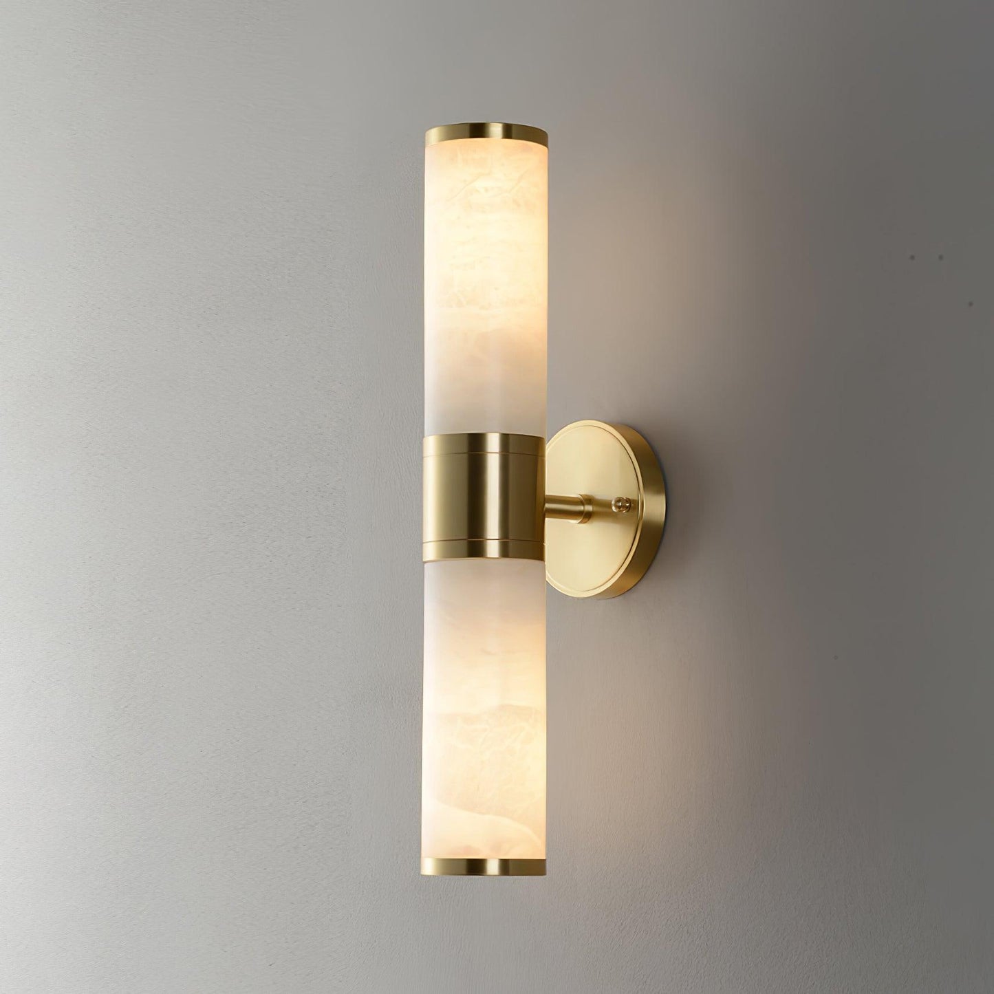 Tanzelo Alabaster Wall Sconce Lighting - Elegant Warm Light Fixture for Modern Interiors