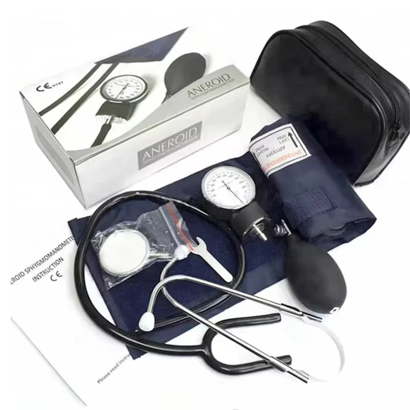 ABX Medical Manuální měřič krevního tlaku TK manžeta na horní paži Aneroidní sfygmomanometr Tonometr Měřicí přístroj Tester Zařízení