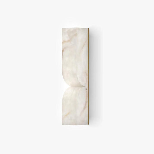 Alabaster Essence Wall Sconce Lighting - Modern Alabaster & Metal Wall Lamp with LED, Elegant Design for Living Room, Bedroom, Hallway