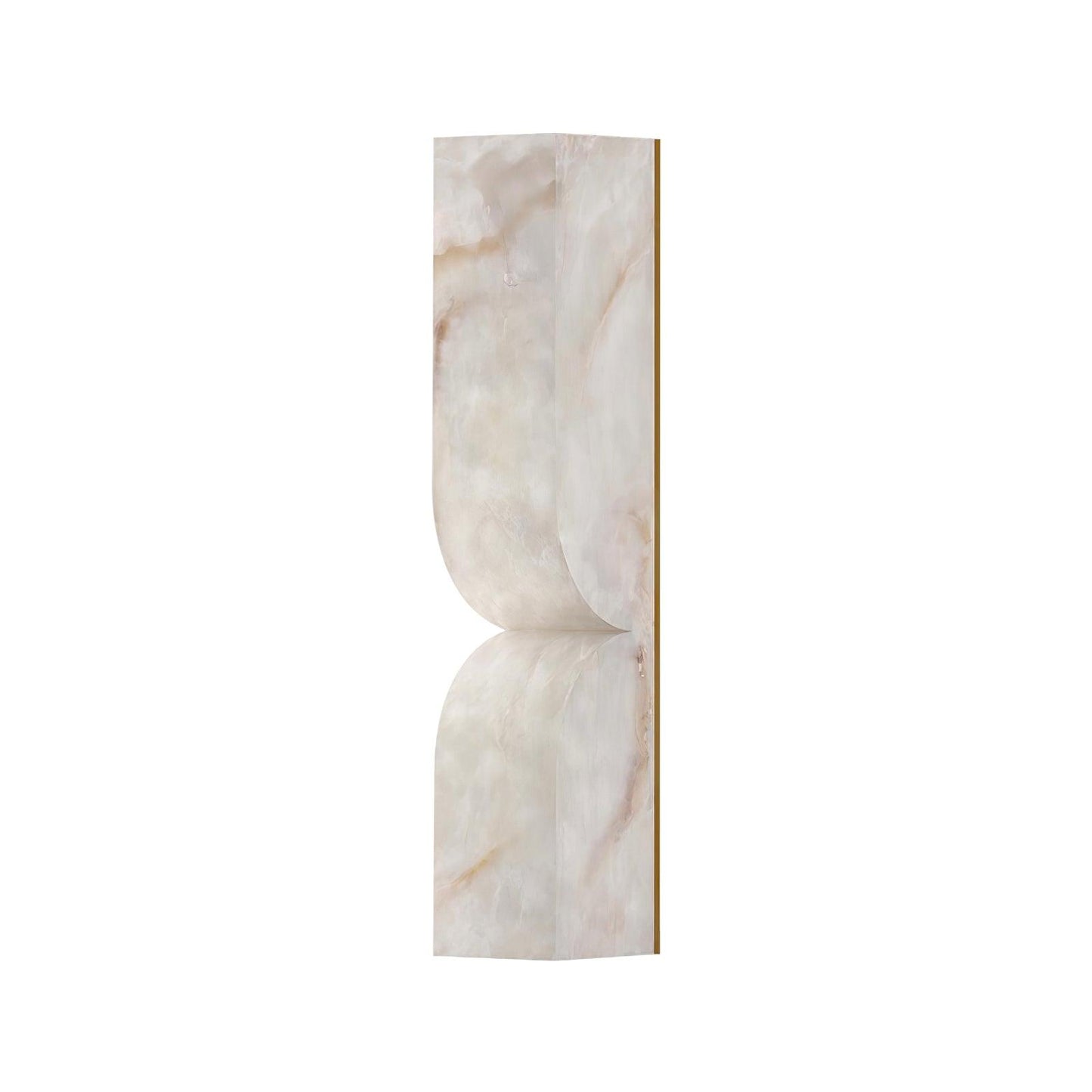 Alabaster Essence Wall Sconce Lighting - Modern Alabaster & Metal Wall Lamp with LED, Elegant Design for Living Room, Bedroom, Hallway