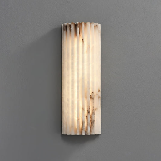 Elegant Alabaster Wall Sconce Light | Modern Wall Lamp for Cozy Atmosphere and Stylish Interiors