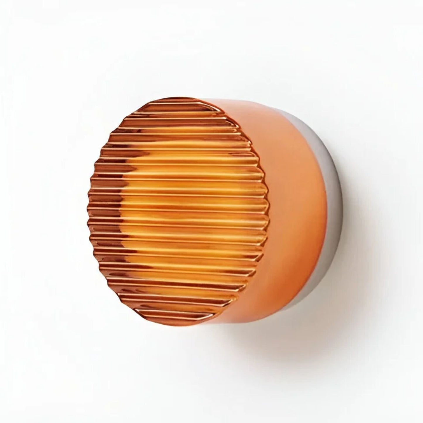 Ambrelo Modern Wall Sconce Lighting with Amber LED Light, Minimalist Design Wall Lamp for Cozy Atmosphere