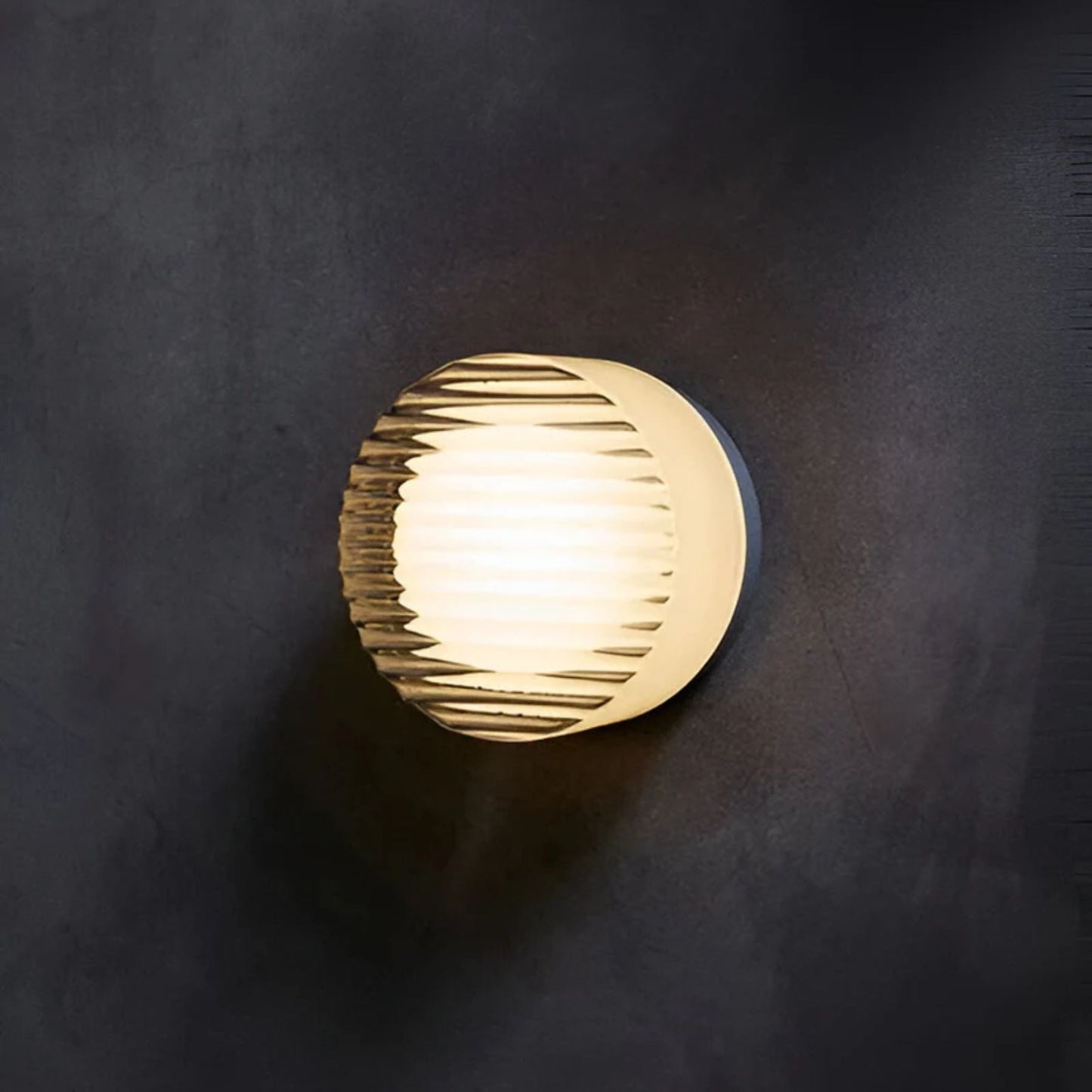 Ambrelo Modern Wall Sconce Lighting with Amber LED Light, Minimalist Design Wall Lamp for Cozy Atmosphere