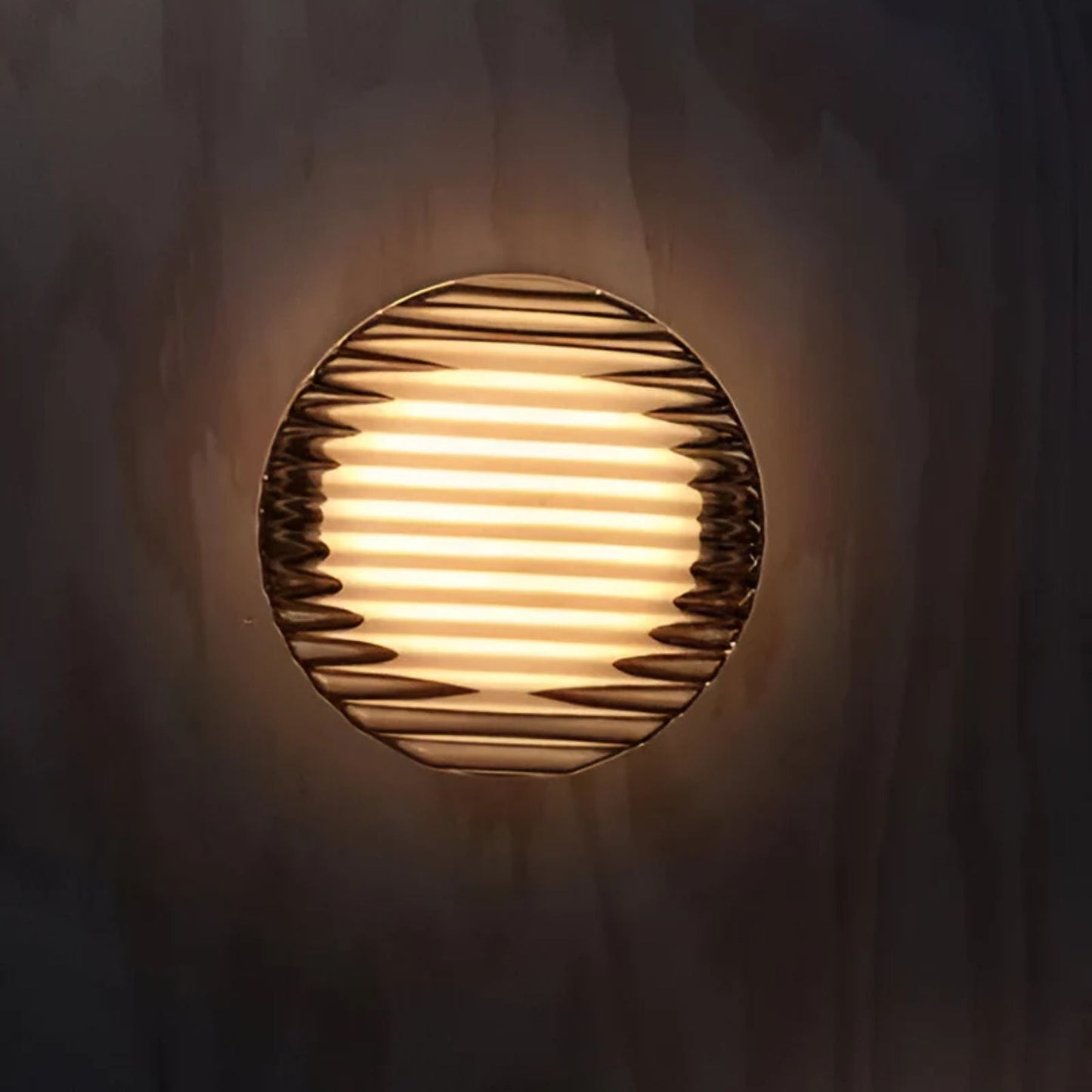 Ambrelo Modern Wall Sconce Lighting with Amber LED Light, Minimalist Design Wall Lamp for Cozy Atmosphere