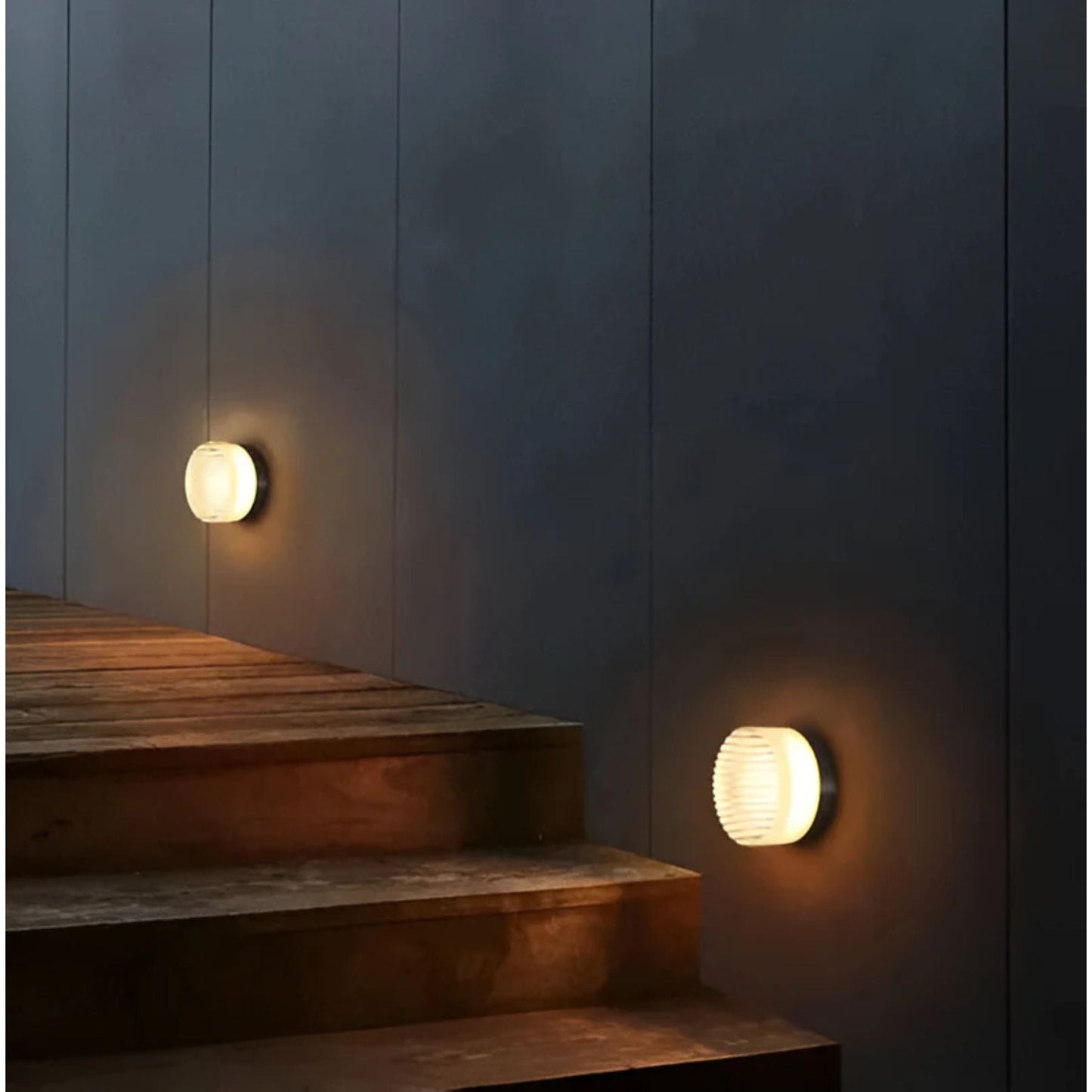 Ambrelo Modern Wall Sconce Lighting with Amber LED Light, Minimalist Design Wall Lamp for Cozy Atmosphere