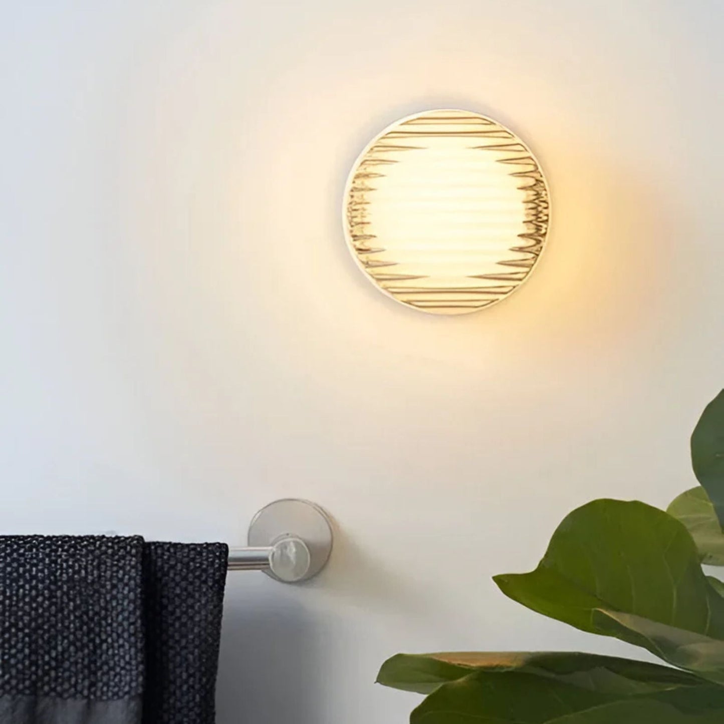 Ambrelo Modern Wall Sconce Lighting with Amber LED Light, Minimalist Design Wall Lamp for Cozy Atmosphere