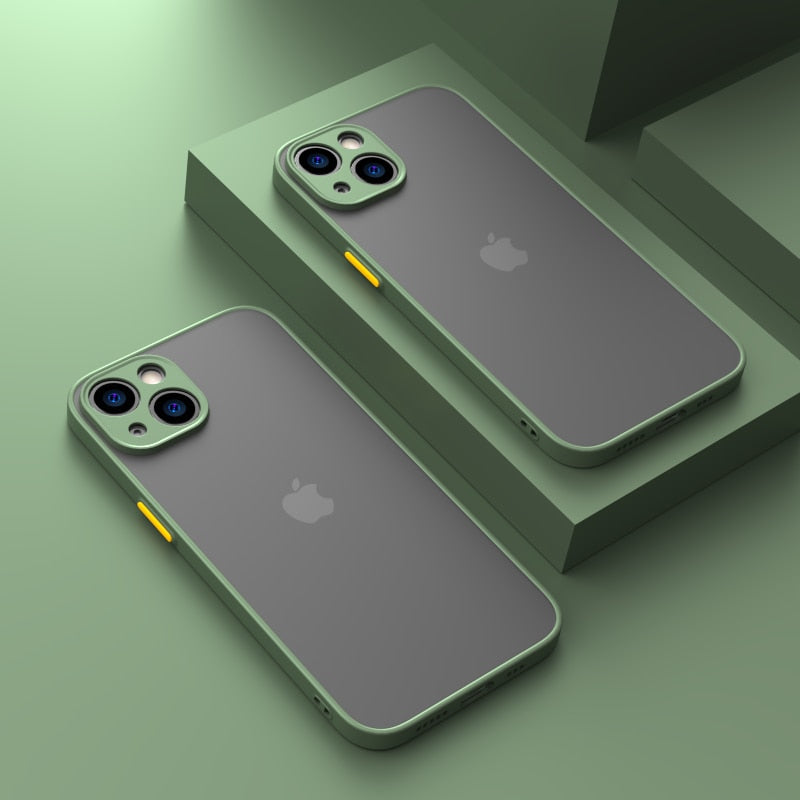 耐衝撃マット仕上げのApple iPhoneケース - 高品質シリコン製 12