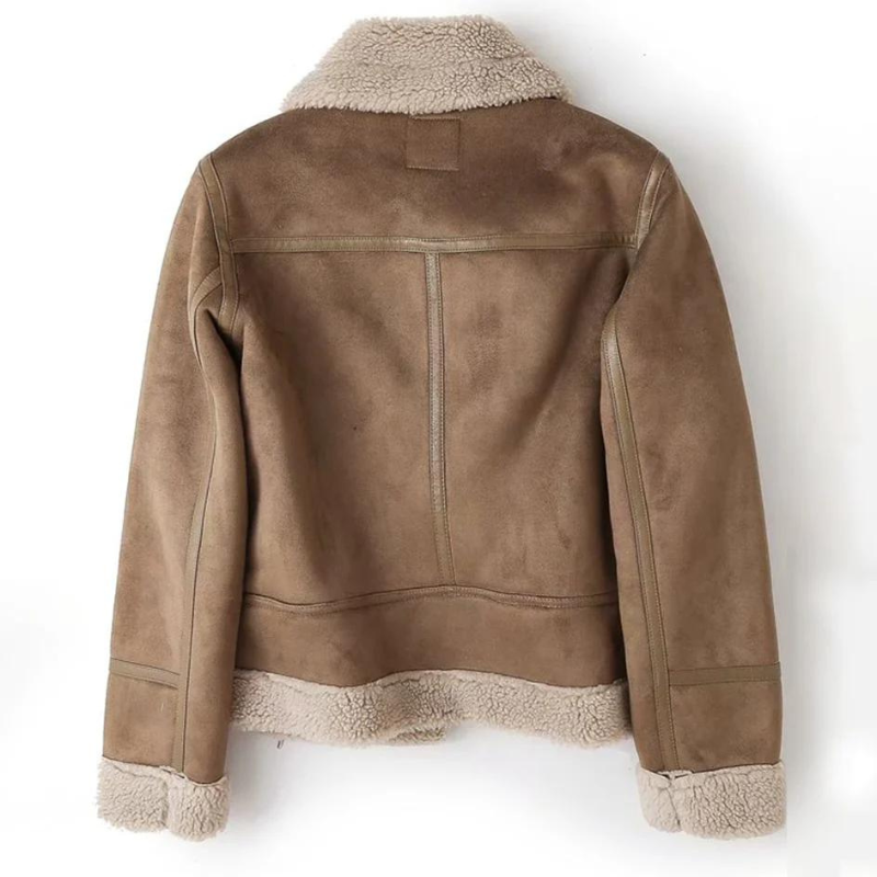 Stylowa Kurtka Motocyklowa Damska z Podszewką Shearling | Idealna na Zimowe Przygody 2