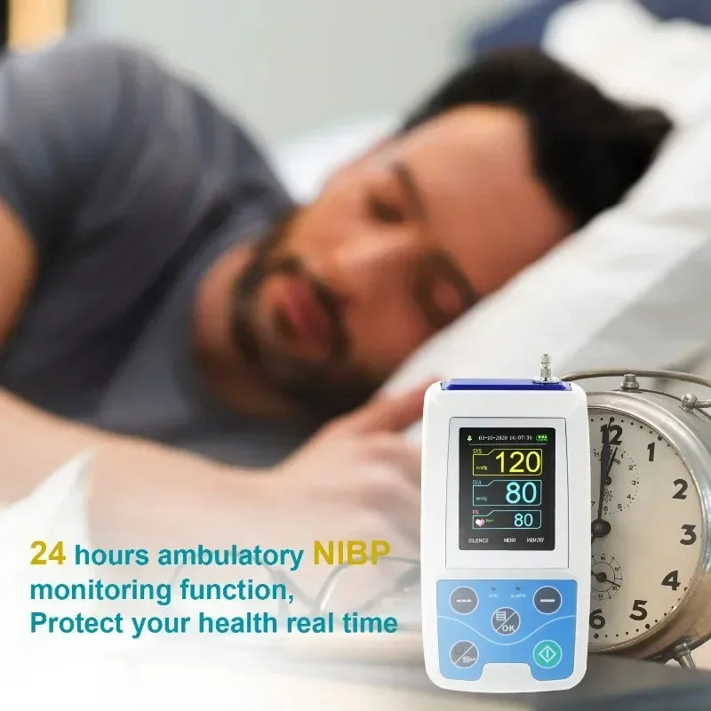 CONTEC ABPM50 24hodinový NIBP Holter dynamický digitální monitor krevního tlaku na paži s PC softwarem, velký pro dospělé nebo manžeta pro dospělé