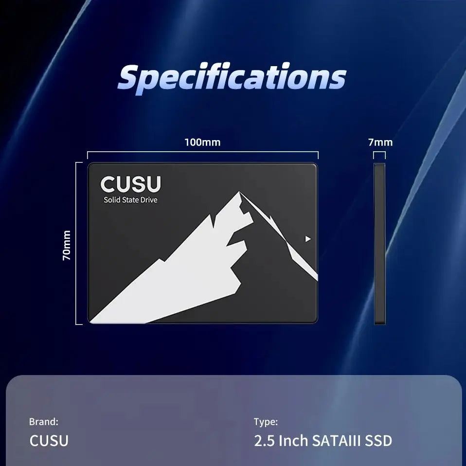 CUSU SSD 1TB 2TB SATA 2,5'' SATA3 pevný disk SSD disk 128GB 256GB 512GB 4TB 960GB pro počítač/notebook