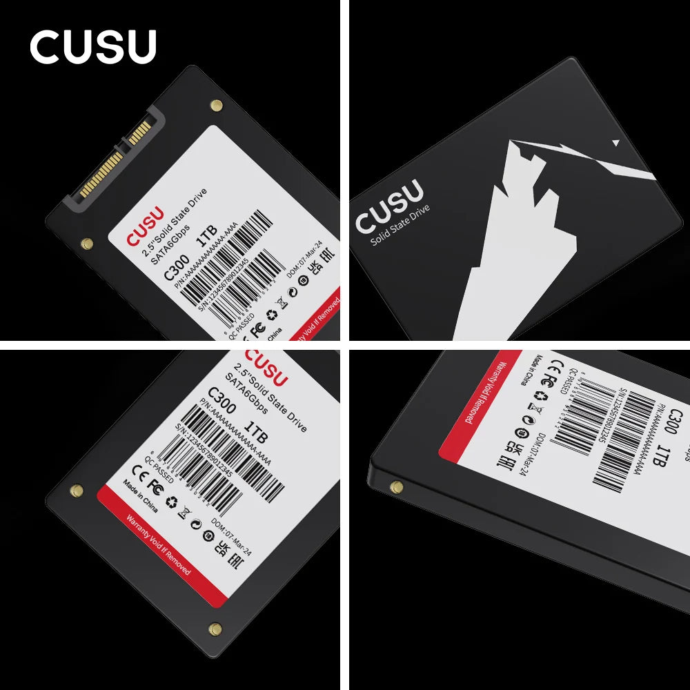 CUSU SSD 1TB 512GB 256GB 128GB SATA3 pevný disk 2TB SSD SATA Solid State disk pro notebooky a stolní počítače