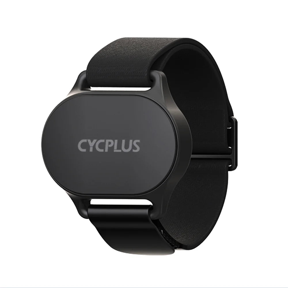 CYCPLUS Snímač tepové frekvence Náramkový pásek Bluetooth ANT+ Fitness monitor pro Garmin Wahoo GPS cyklopočítač