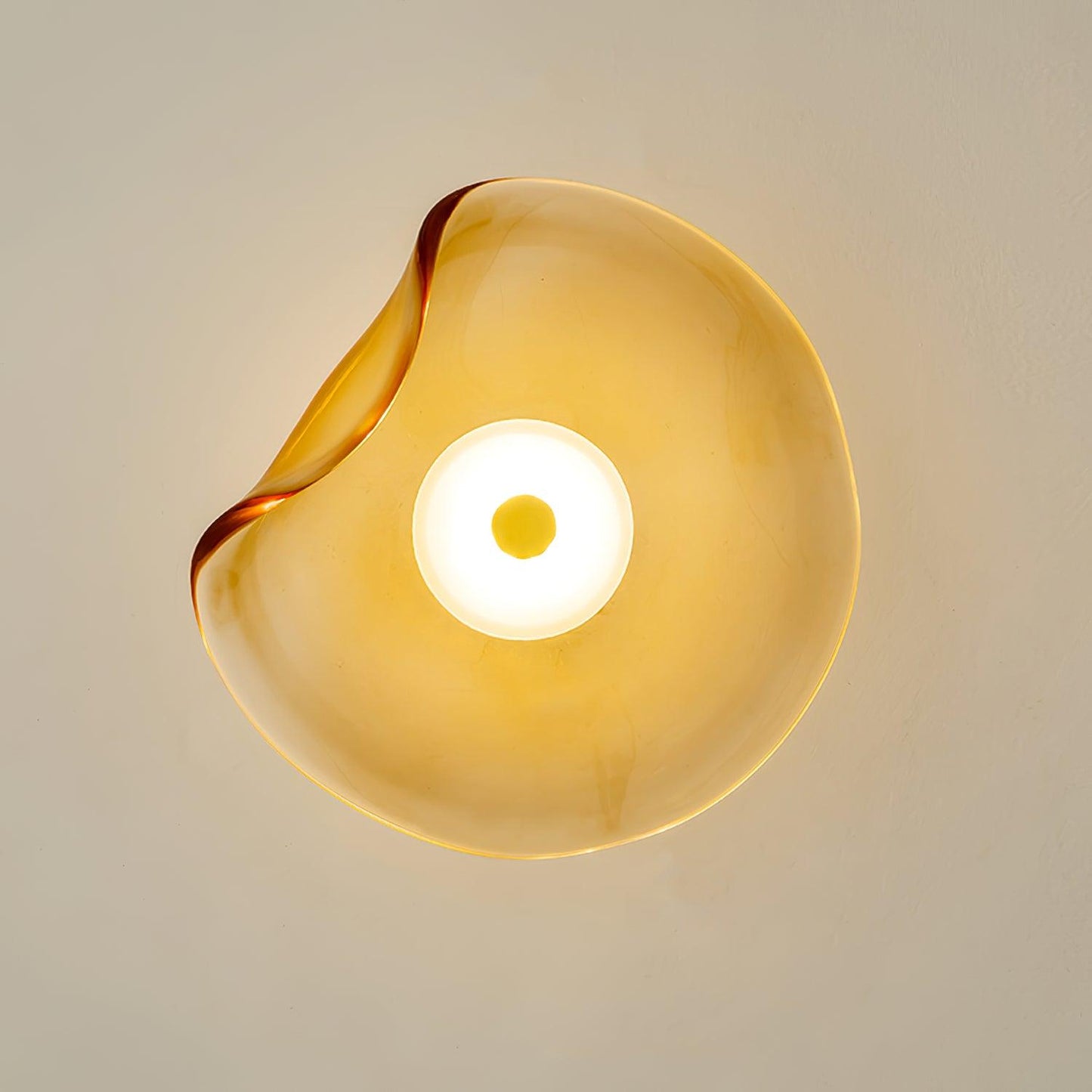 Cemaro | Wall lamp with organic glass shade | Warm white LED lighting for a modern interior