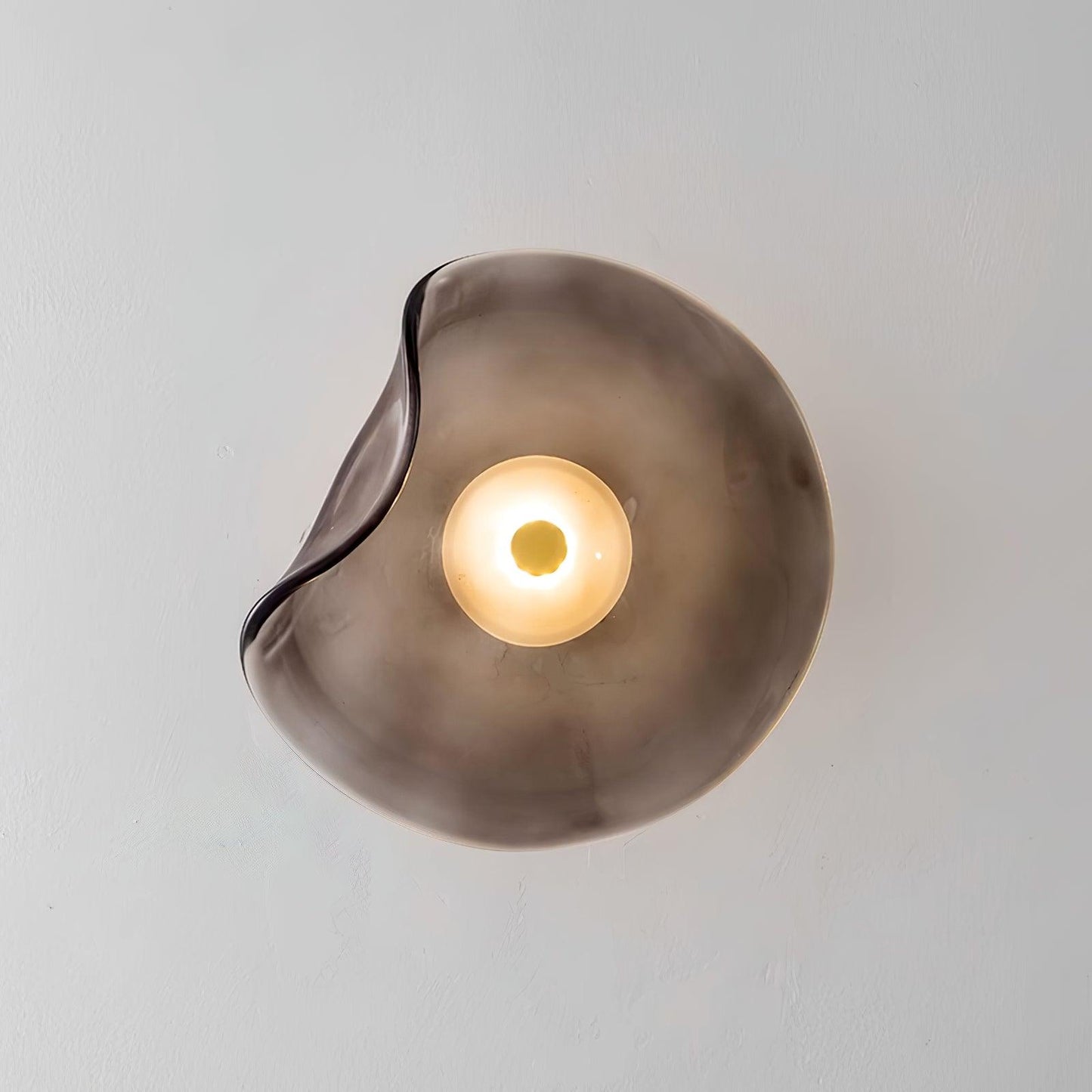 Cemaro | Wall lamp with organic glass shade | Warm white LED lighting for a modern interior