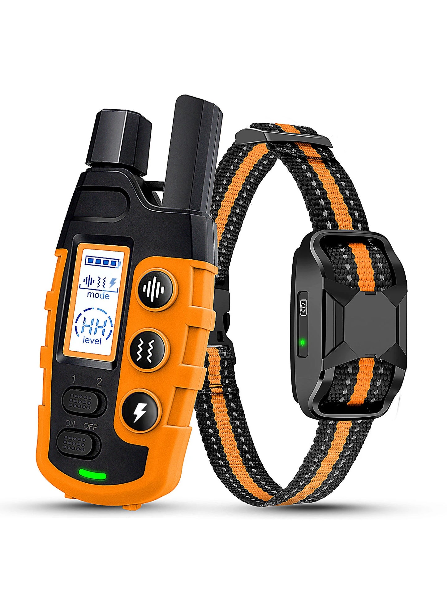 Collier de dressage électrique pour chien de 1000 m avec télécommande, étanche, pour chiots de 2,3 à 54 kg, avec fonction de choc et vibration. Convient aux chiots de 2,3 à 54 kg. 7