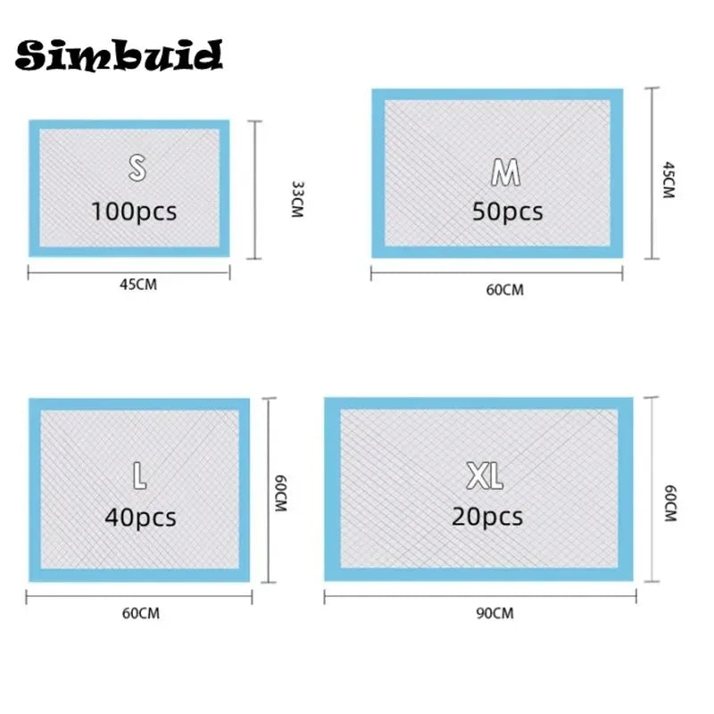 Couches pour animaux de compagnie super absorbantes, tapis d'apprentissage de la propreté jetables et sains pour chats et chiens, séchage rapide 1