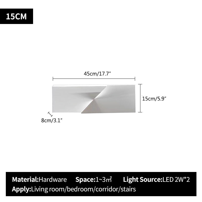 Coznimo | Modern Wall Lamp with Geometric 3D Design | Elegant Lighting for a Stylish Interior