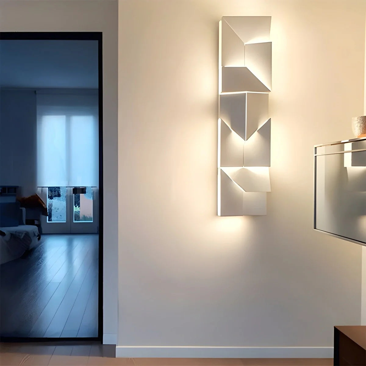 Coznimo | Modern Wall Lamp with Geometric 3D Design | Elegant Lighting for a Stylish Interior