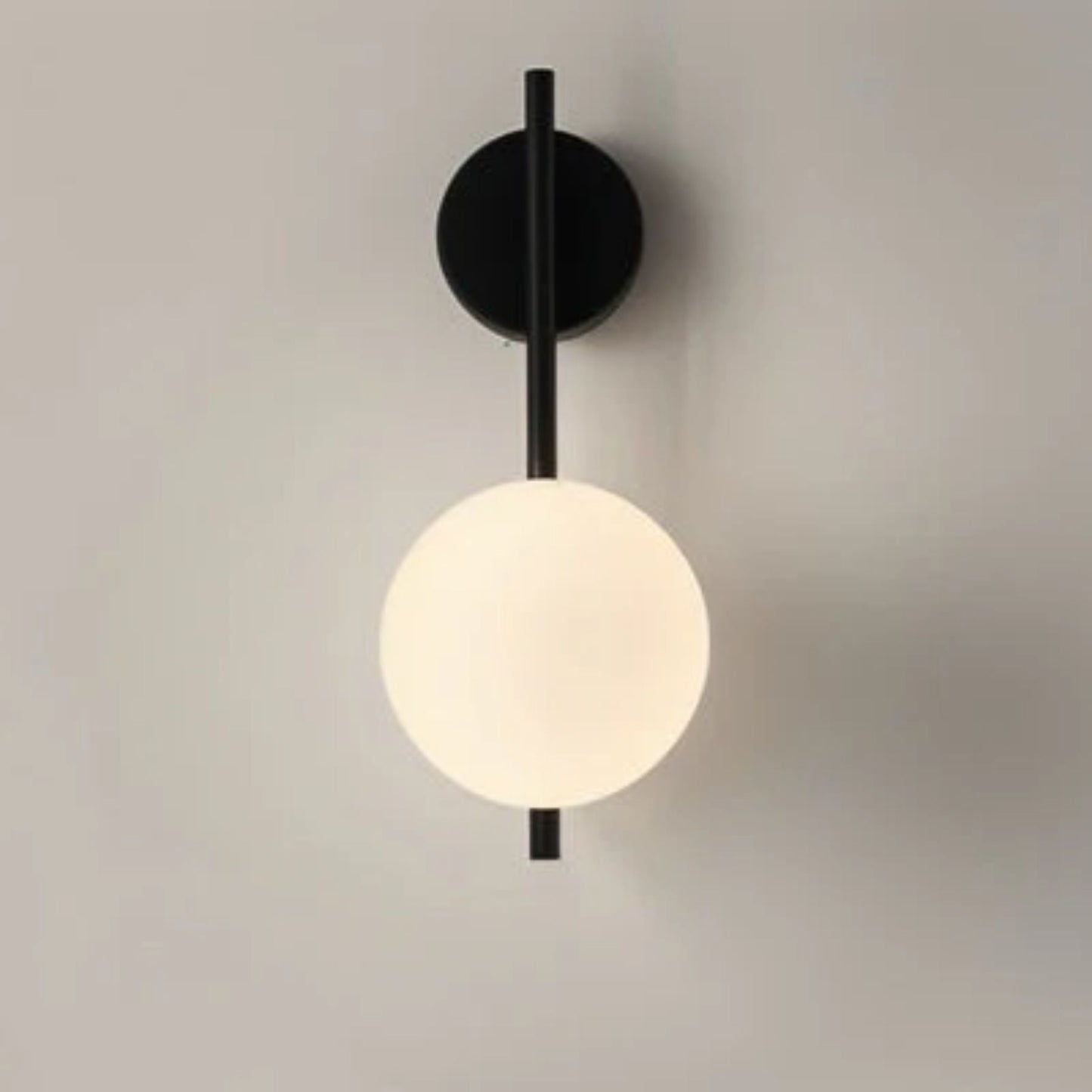 Modern Glass Wall Lamp with LED Lighting and Thin Frame - Elegant Wall Sconce for Stylish Interiors
