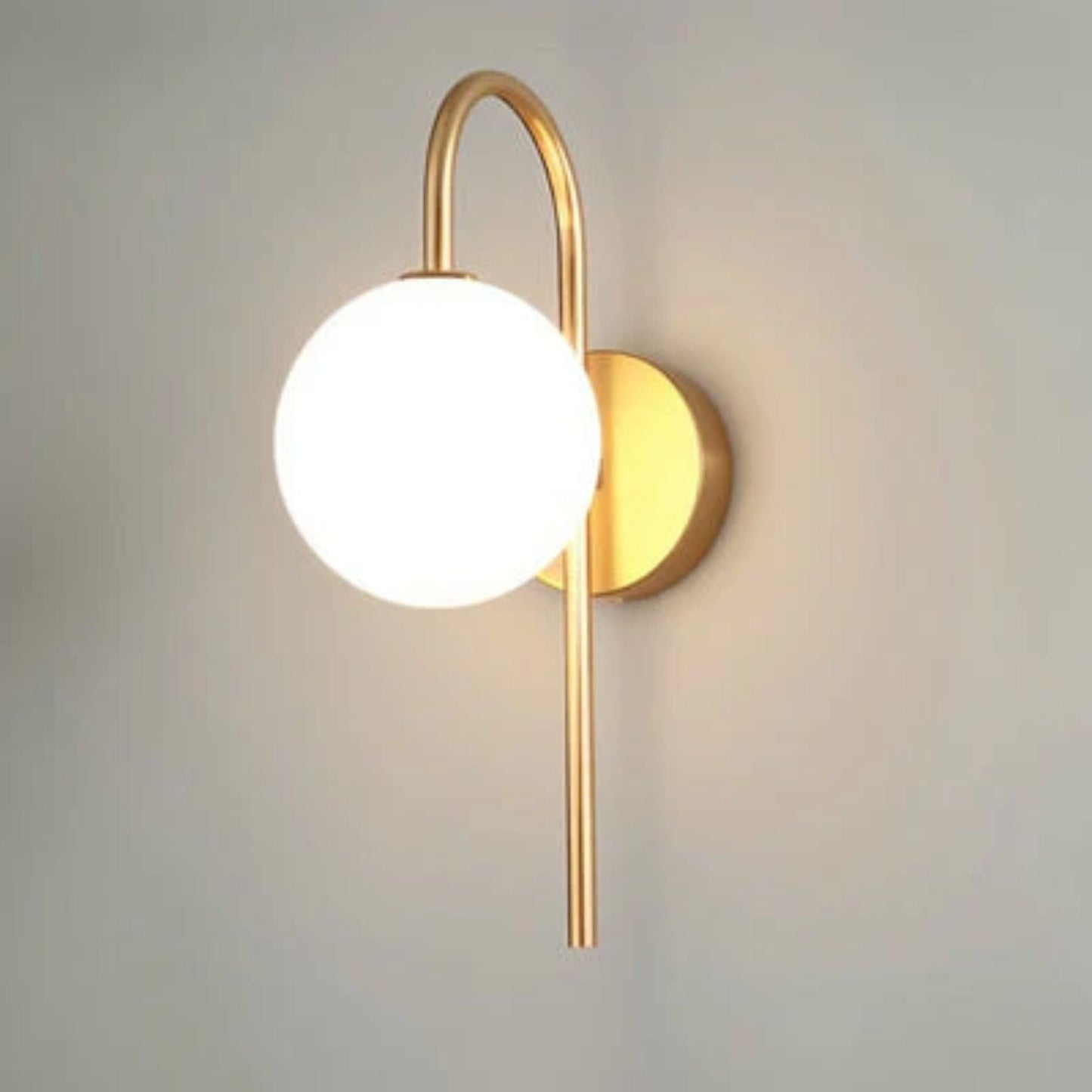 Modern Glass Wall Lamp with LED Lighting and Thin Frame - Elegant Wall Sconce for Stylish Interiors