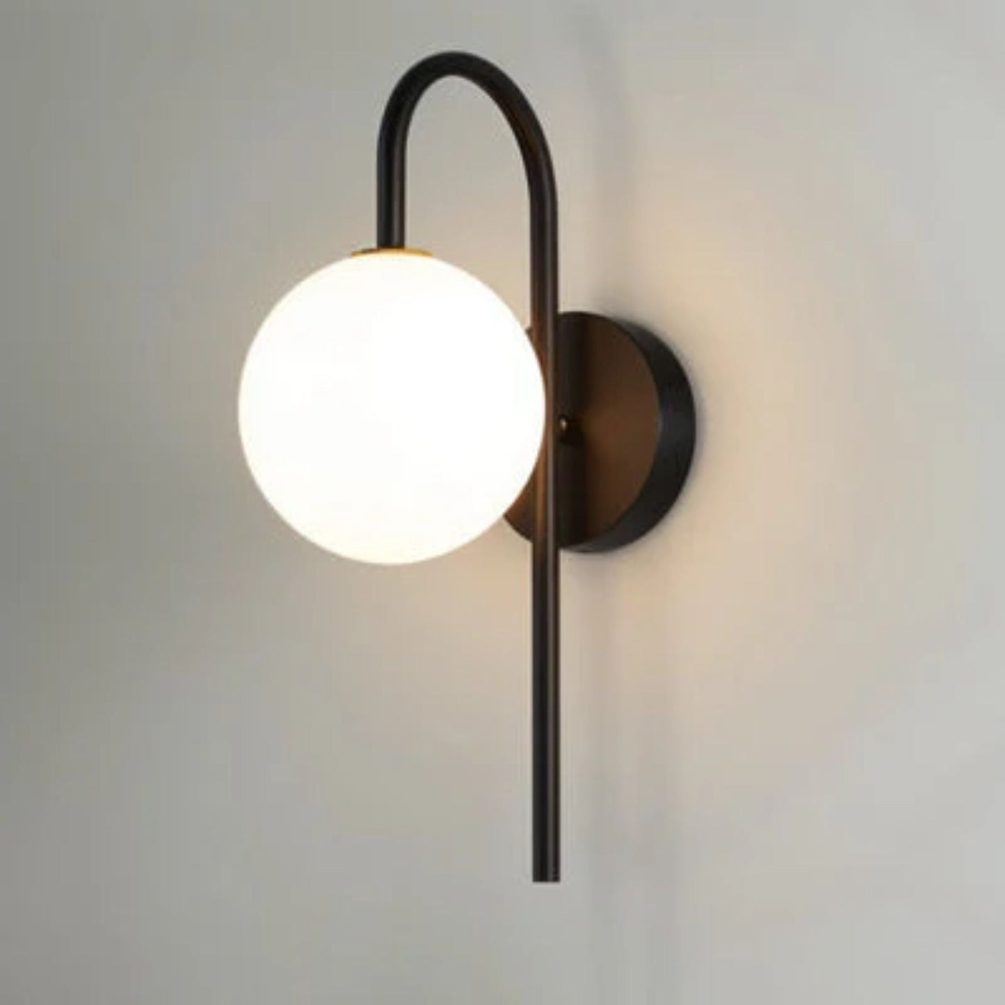 Modern Glass Wall Lamp with LED Lighting and Thin Frame - Elegant Wall Sconce for Stylish Interiors