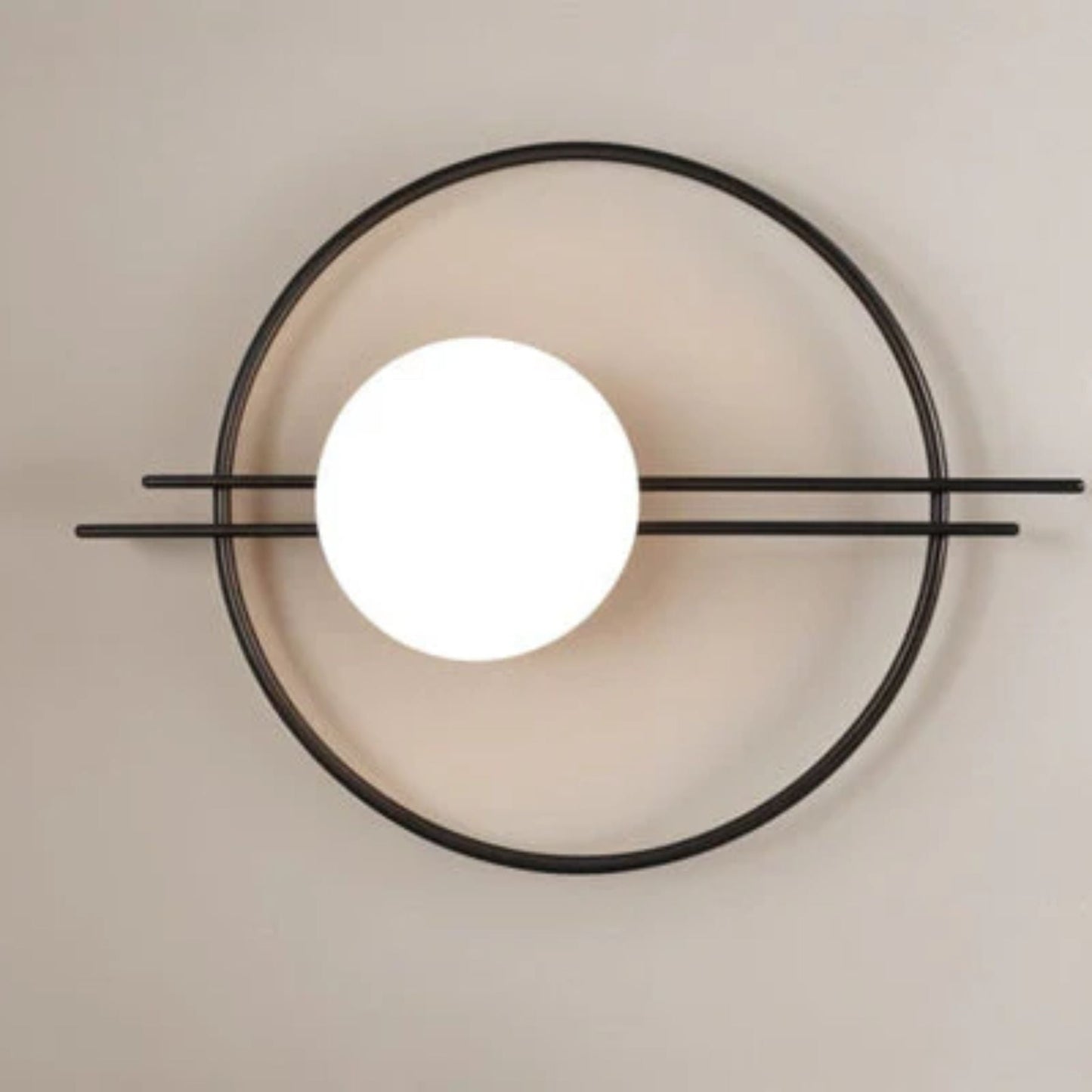 Modern Glass Wall Lamp with LED Lighting and Thin Frame - Elegant Wall Sconce for Stylish Interiors