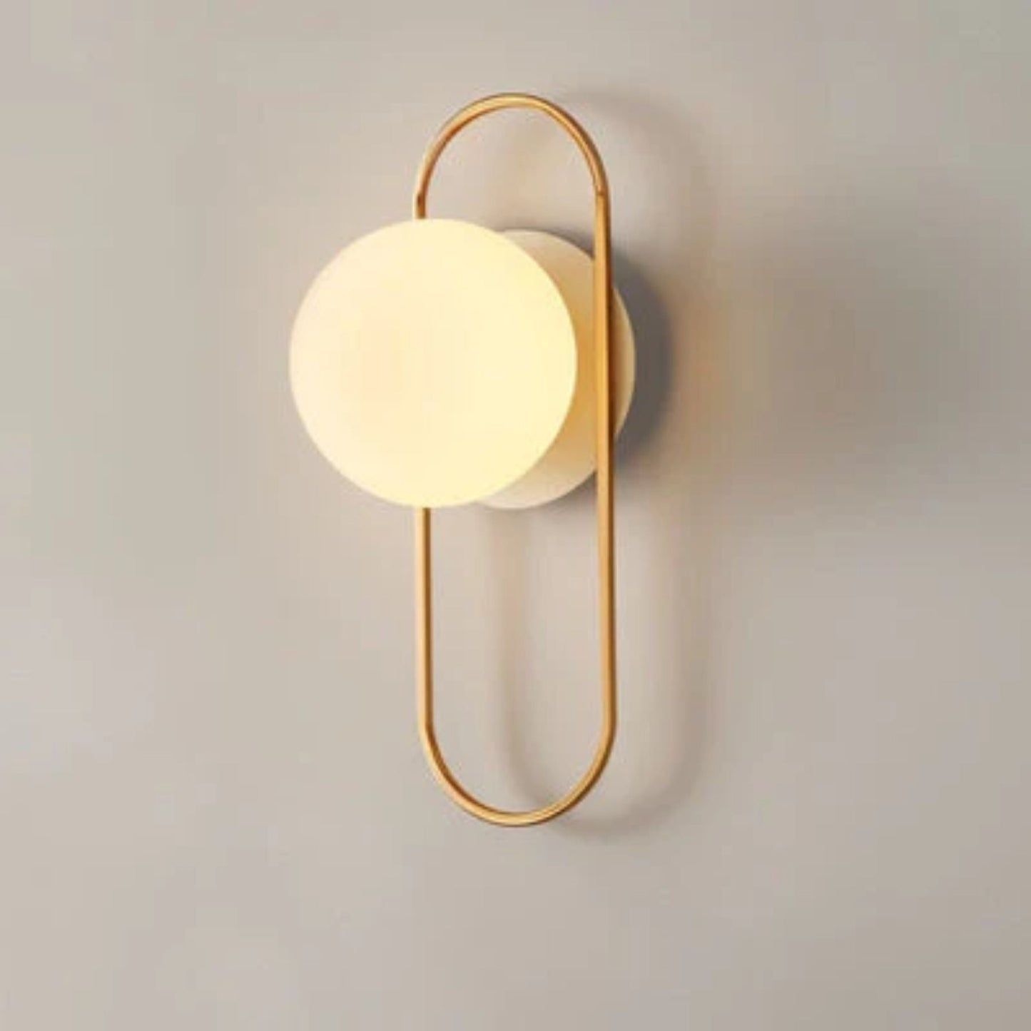 Modern Glass Wall Lamp with LED Lighting and Thin Frame - Elegant Wall Sconce for Stylish Interiors