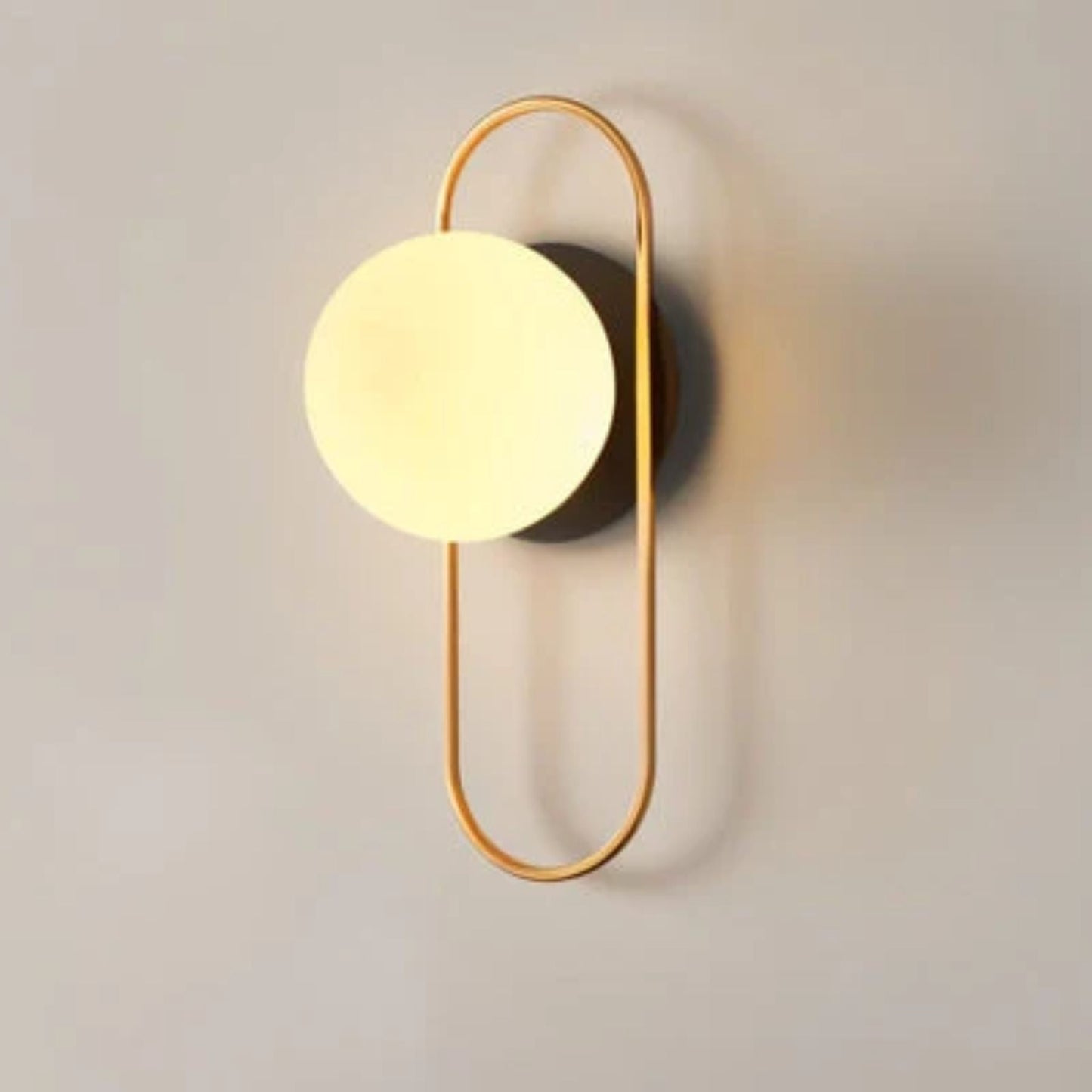 Modern Glass Wall Lamp with LED Lighting and Thin Frame - Elegant Wall Sconce for Stylish Interiors
