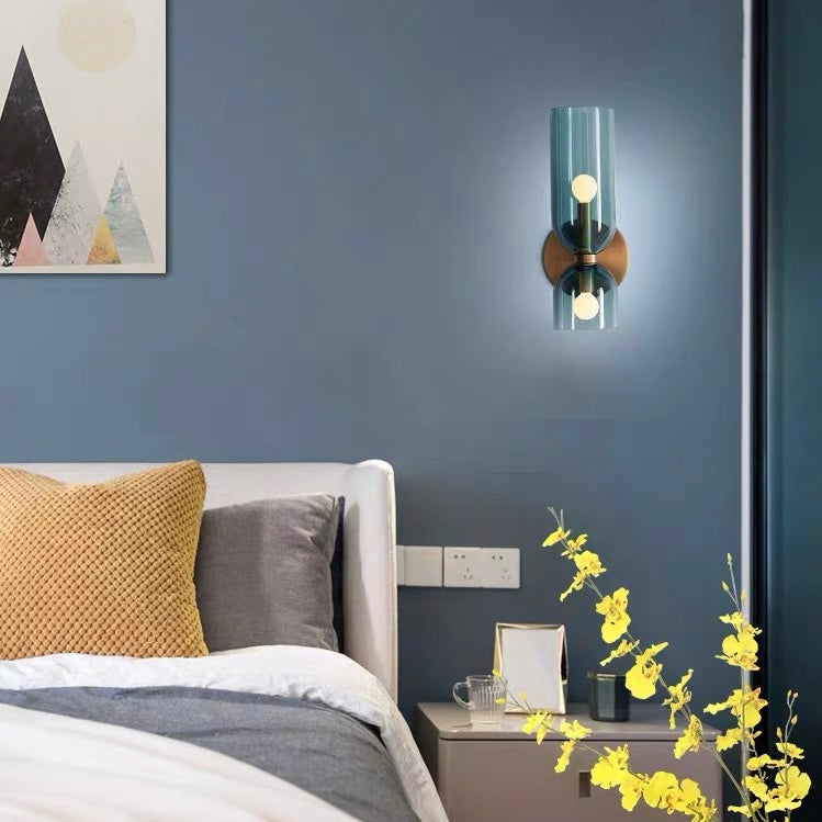 Double Wall Lamp with Glass Shades | Modern Lighting with Elegant Design for a Pleasant Atmosphere