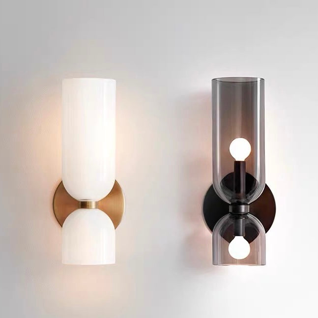 Double Wall Lamp with Glass Shades | Modern Lighting with Elegant Design for a Pleasant Atmosphere