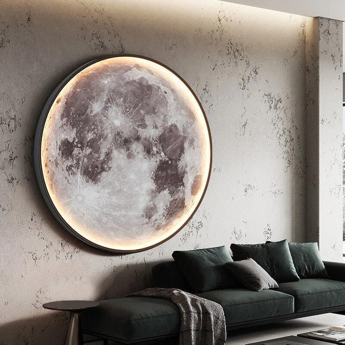 Eclipse Moon LED Wall Sconce Lighting - Soft Light Design for Bedrooms and Living Rooms