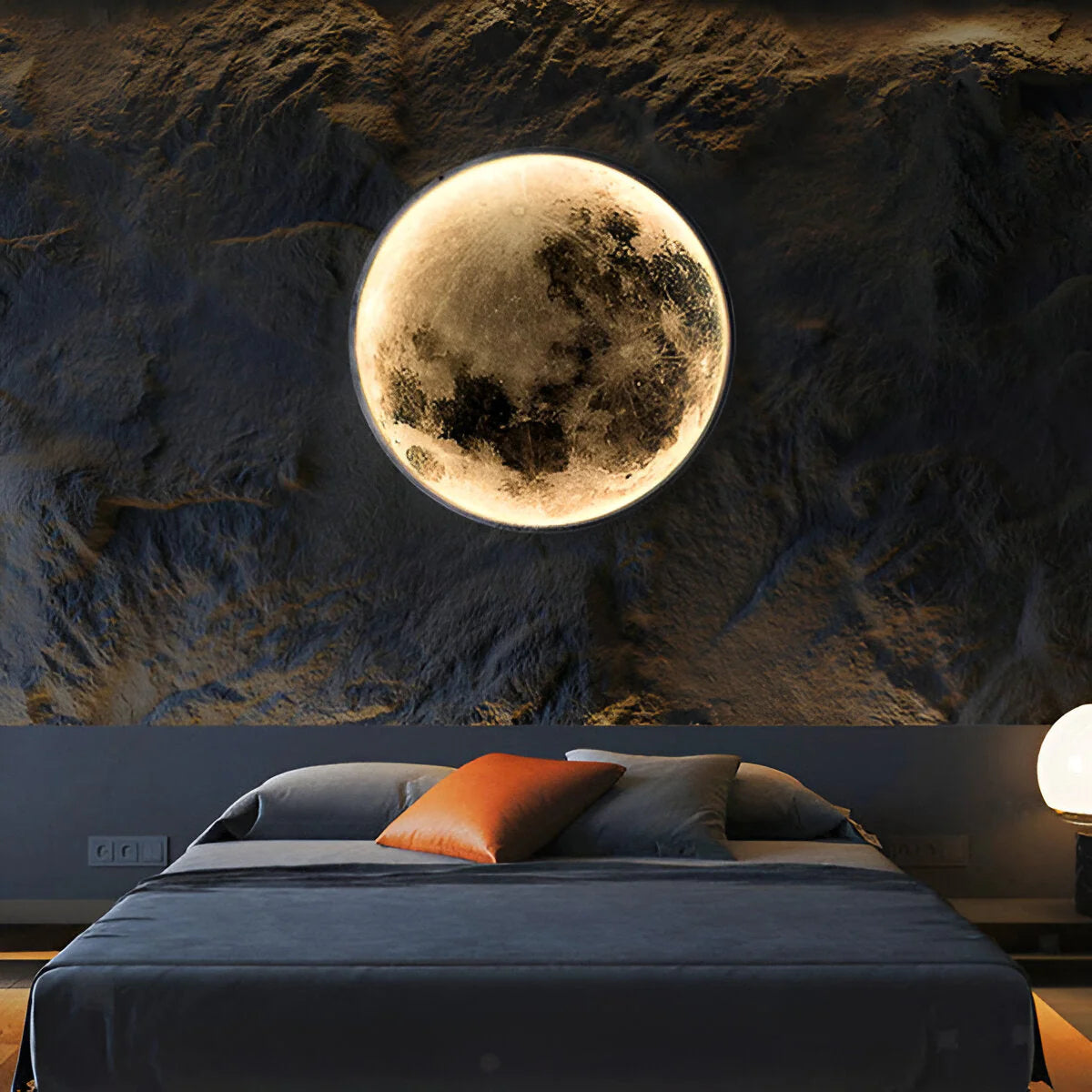 Eclipse Moon LED Wall Sconce Lighting - Soft Light Design for Bedrooms and Living Rooms