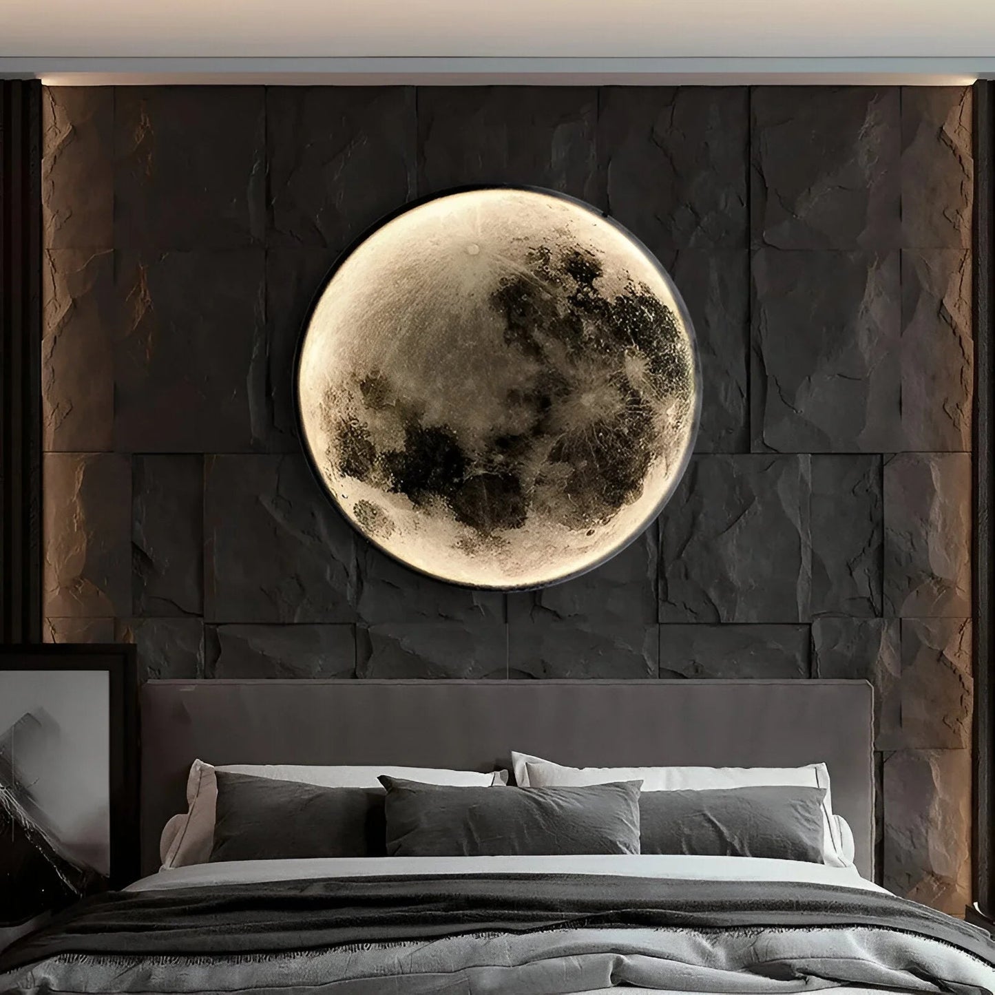 Eclipse Moon LED Wall Sconce Lighting - Soft Light Design for Bedrooms and Living Rooms