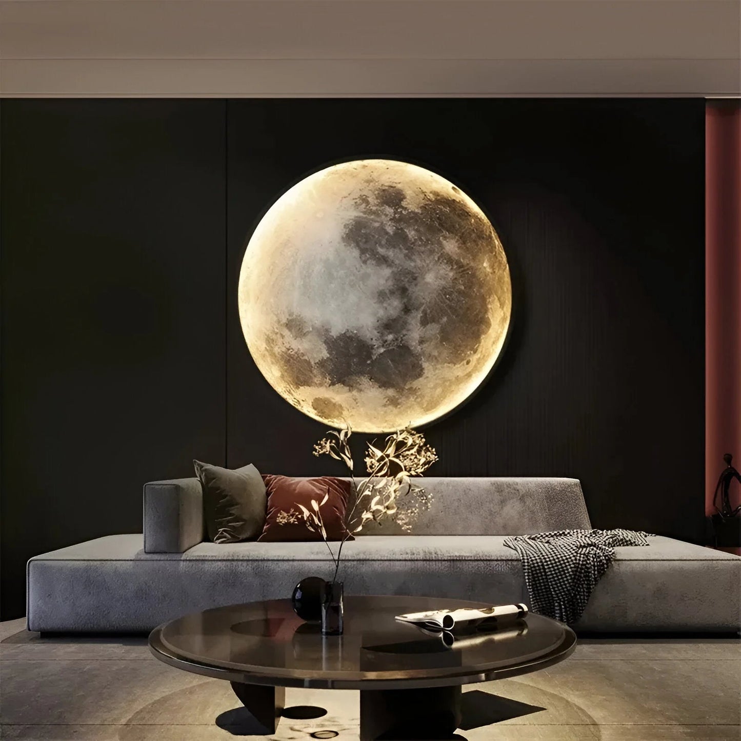 Eclipse Moon LED Wall Sconce Lighting - Soft Light Design for Bedrooms and Living Rooms