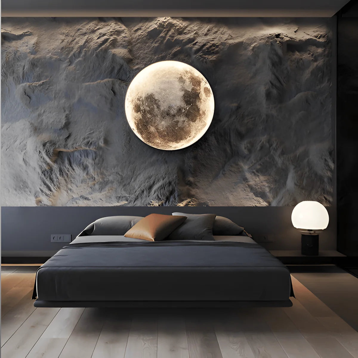 Eclipse Moon LED Wall Sconce Lighting - Soft Light Design for Bedrooms and Living Rooms