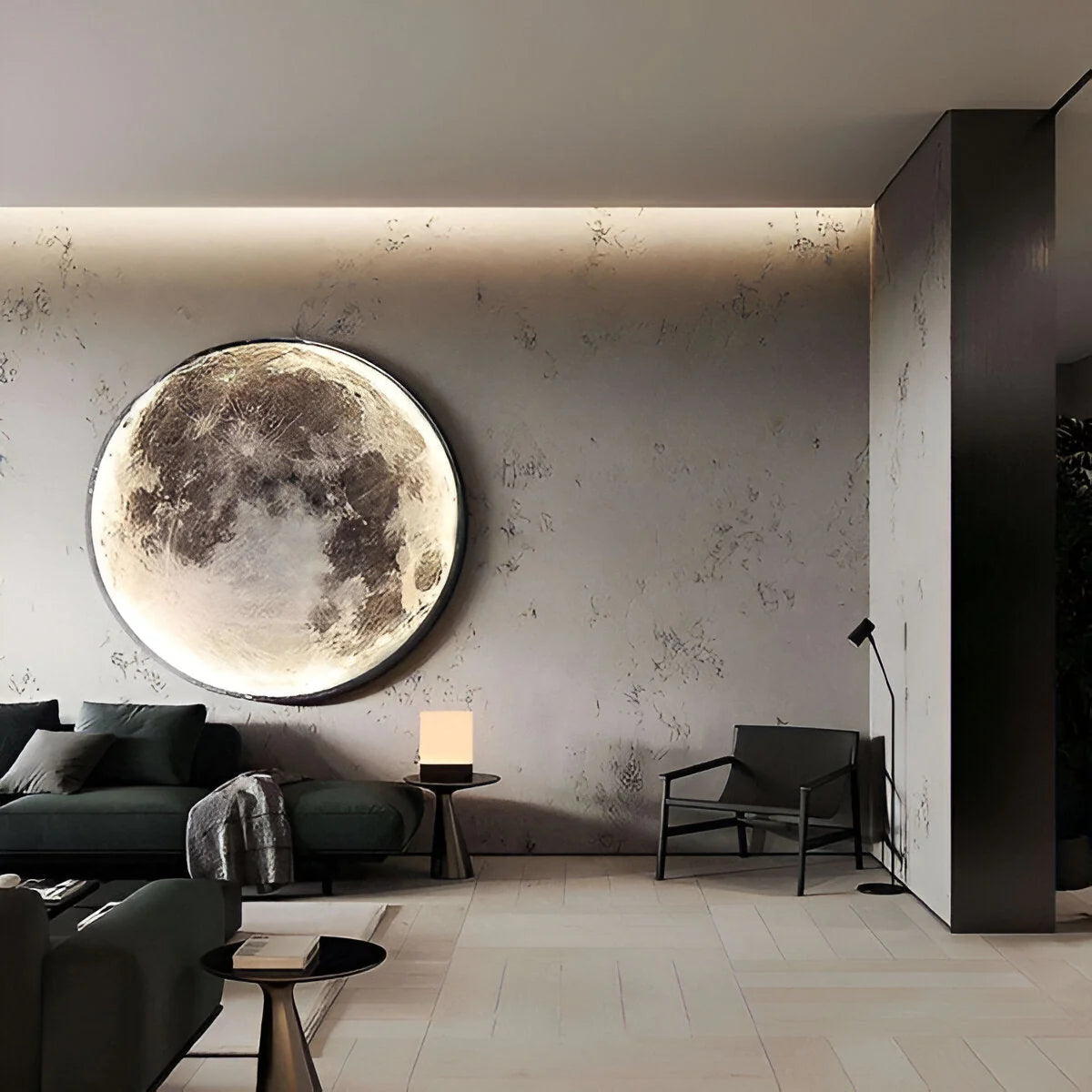 Eclipse Moon LED Wall Sconce Lighting - Soft Light Design for Bedrooms and Living Rooms