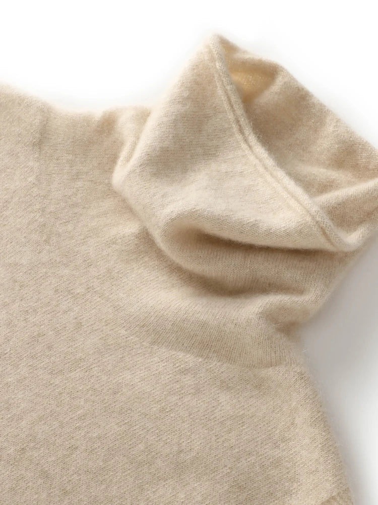 Elegantní Dámská Vesta z 100% Merino Vlny s Rolákem | Stylový Svetr pro Pohodlí na Jaro a Podzim