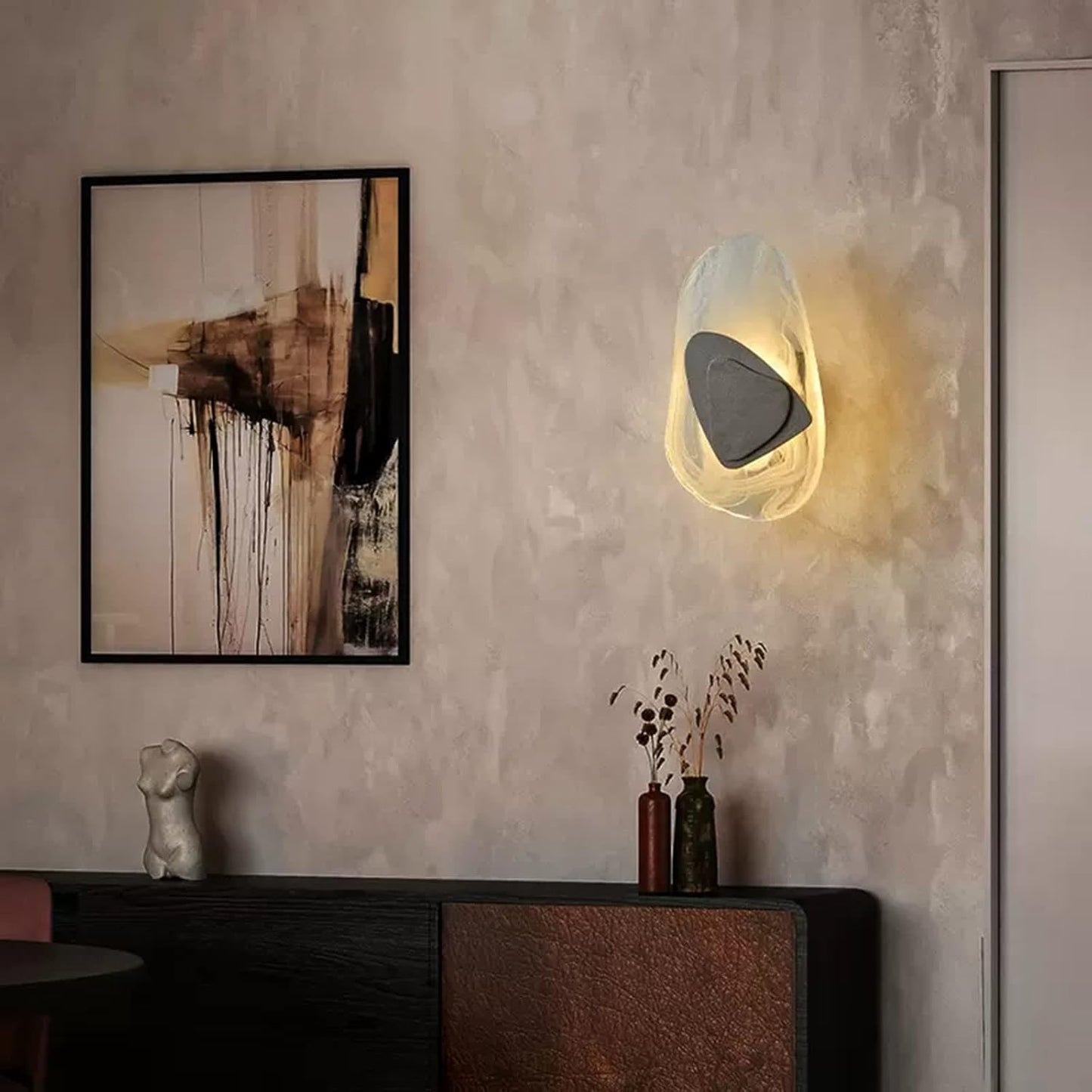 Modern Wall Sconce Lighting with Atmospheric LED Design for Bedroom, Living Room, and Hallway