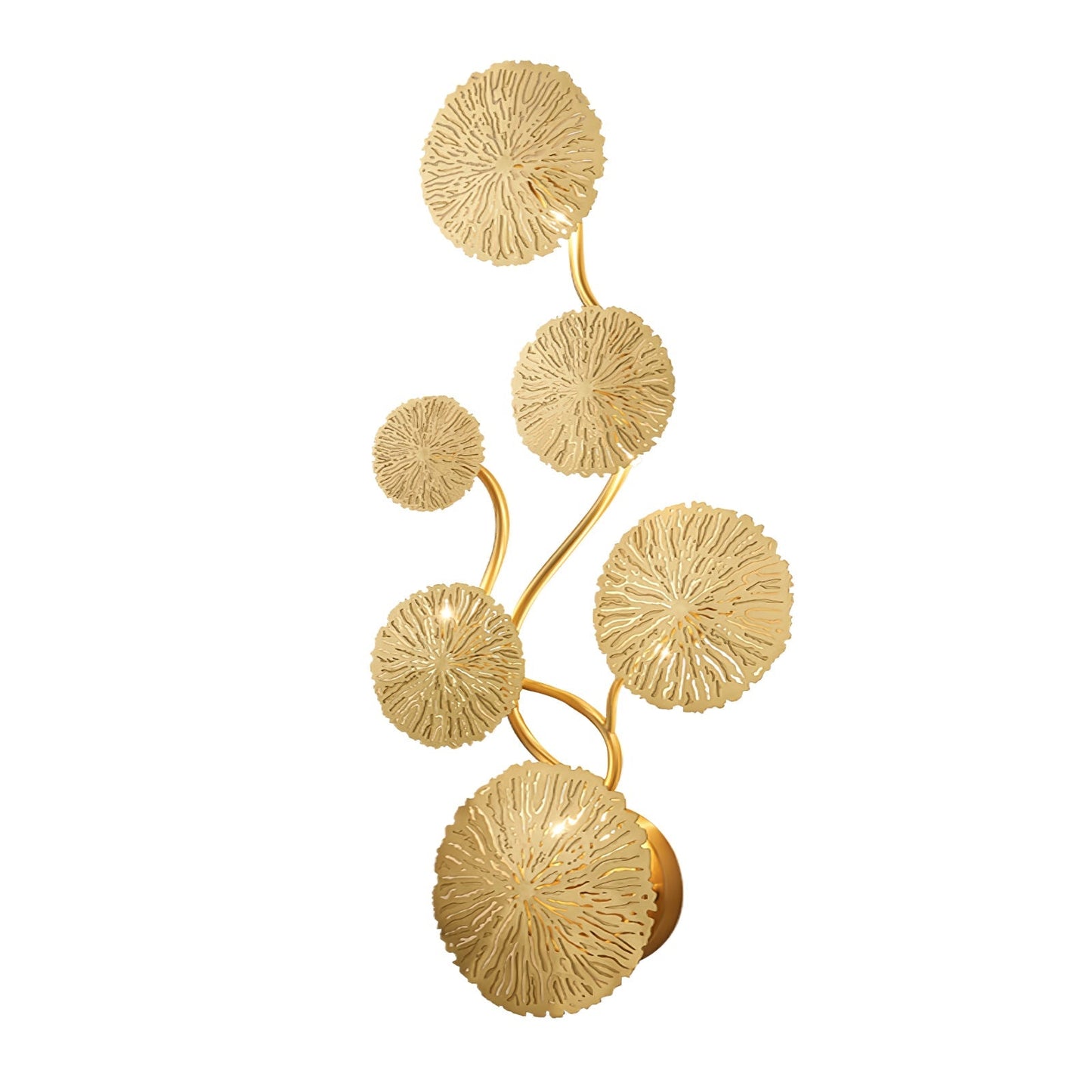 Elegant Lotus Leaf Wall Sconce - Modern Wall Lamp with LED Lighting for Stylish Interiors