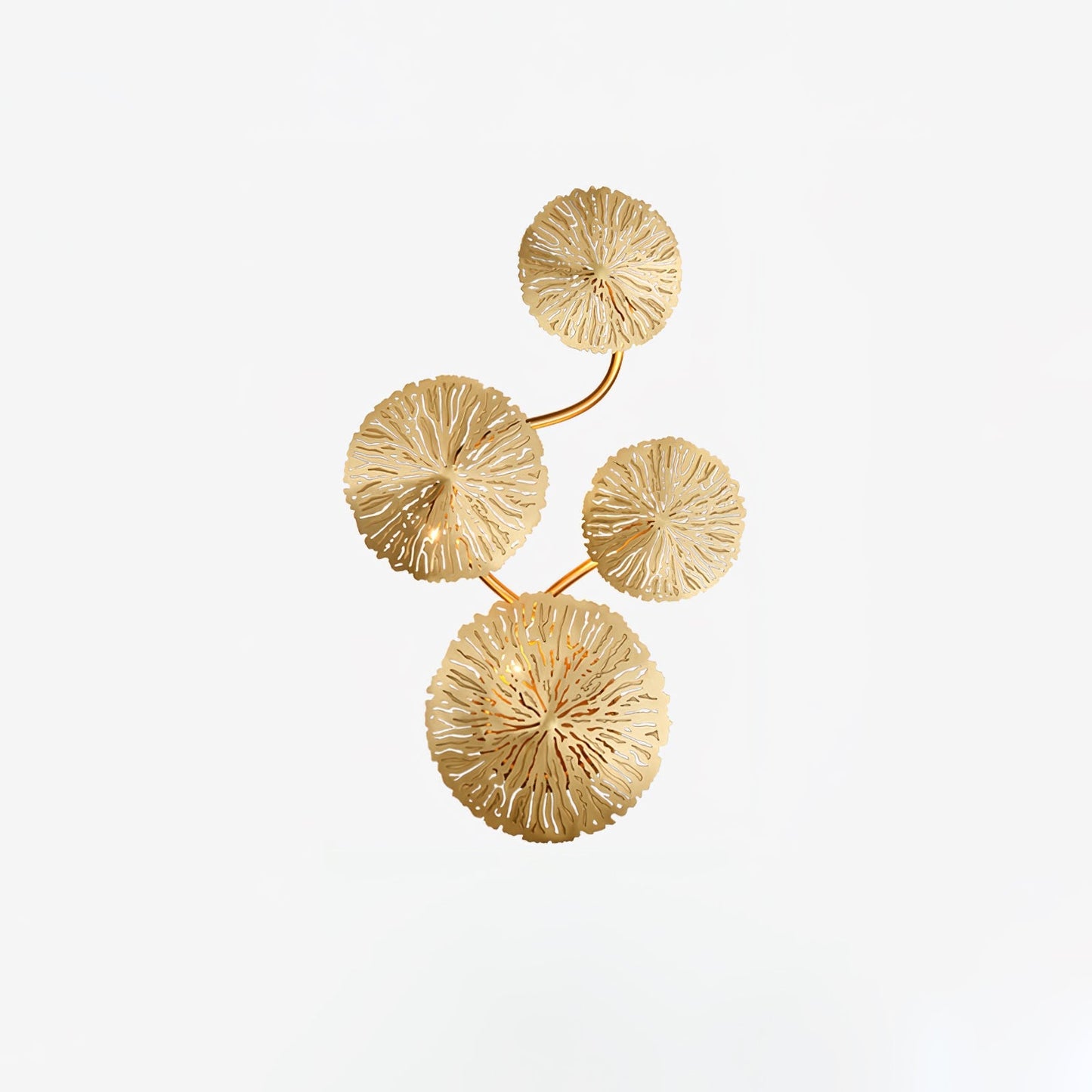 Elegant Lotus Leaf Wall Sconce - Modern Wall Lamp with LED Lighting for Stylish Interiors