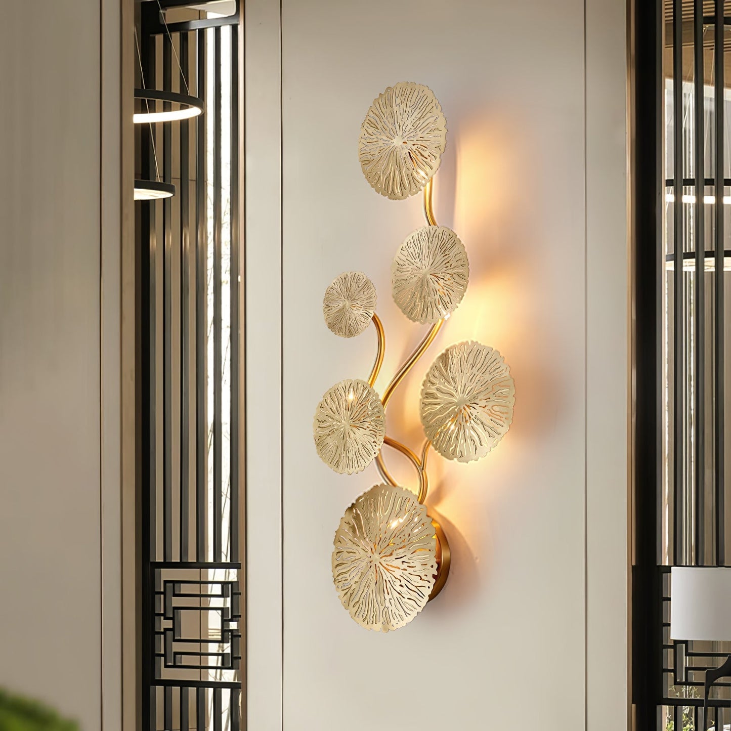 Elegant Lotus Leaf Wall Sconce - Modern Wall Lamp with LED Lighting for Stylish Interiors