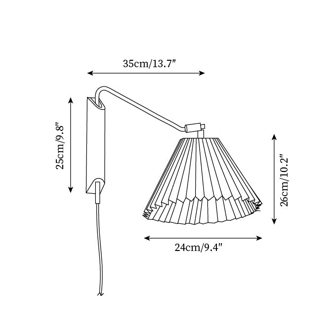 Elegant Wooden Wall Sconce Light with Fabric Shade - Modern Design for Cozy Lighting
