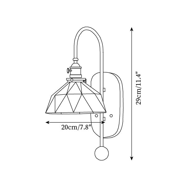 Elegant Wall Lamp with Amber Glass and Brass Arm | Modern Lighting for a Pleasant Atmosphere in the Living Room