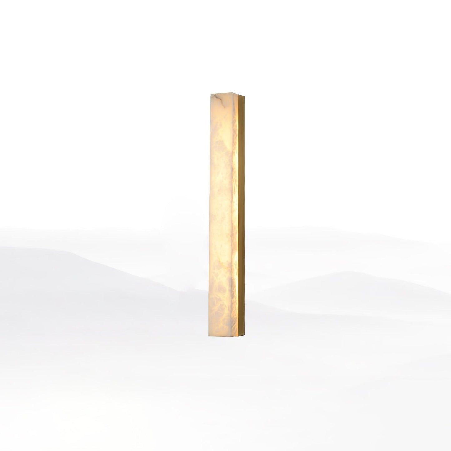 Elegant Brass and Alabaster Wall Sconce Lighting with LED - Modern Design for Living Room, Bedroom, and Dining Room